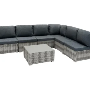 Rotan Modulaire 7-delige Meubelset - Grijs