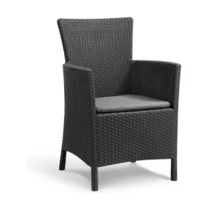 Tuinstoel Iowa grafietkleurig 215526