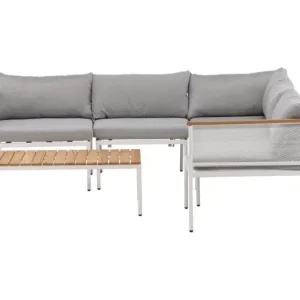 Nettan loungeset 2 delen grijs,wit.