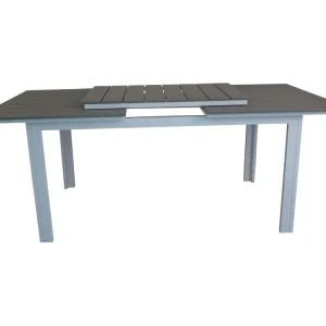 Levels eettafel tuin incl. extra blad 229, 310 cm witgrijs.