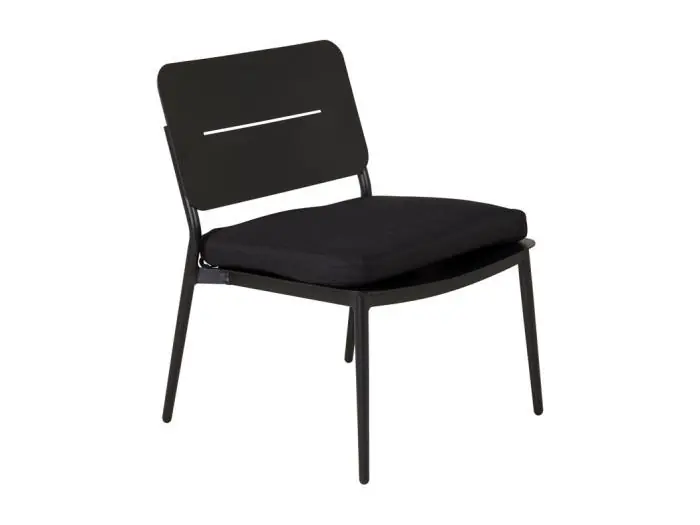 Lina tuinstoel zwart.