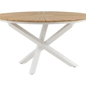 Mexico eettafel tuin ?140cm wit, natuur.