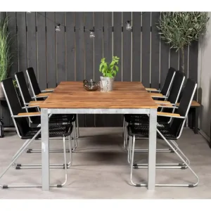 Zenia eettafel tuin natuur, zilver.