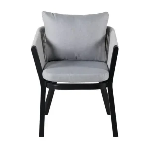 Virya tuinstoel incl. kussen zwart.