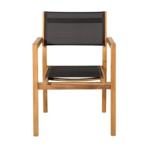 Venice tuinstoel zwart, natuur.