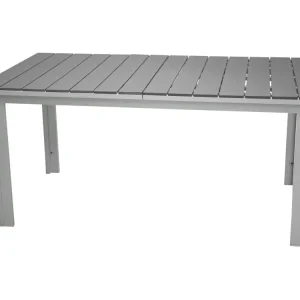 Levels eettafel tuin incl. extra blad 160, 240 cm witgrijs.