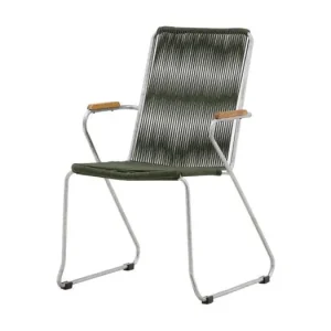 Bois tuinstoel stapelbaar groen.