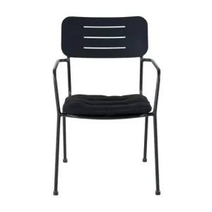 Nicke tuinstoel stapelbaar zwart.