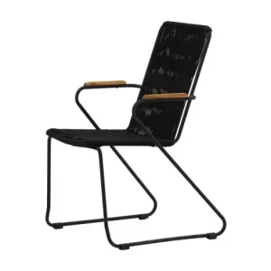 Bois leunstoel tuin naturel.