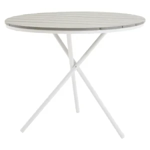 Parma salontafel tuin ?90cm grijs-wit.