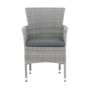 Malina tuinstoel met tuinkussen grijs.