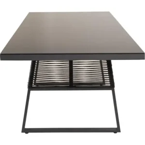 Dallas eettafel tuin zwart.