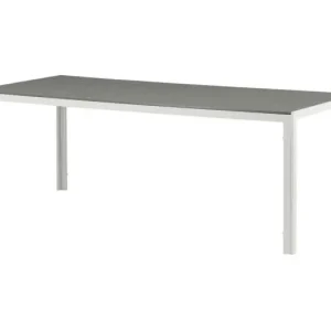 Break eettafel tuin witgrijs.