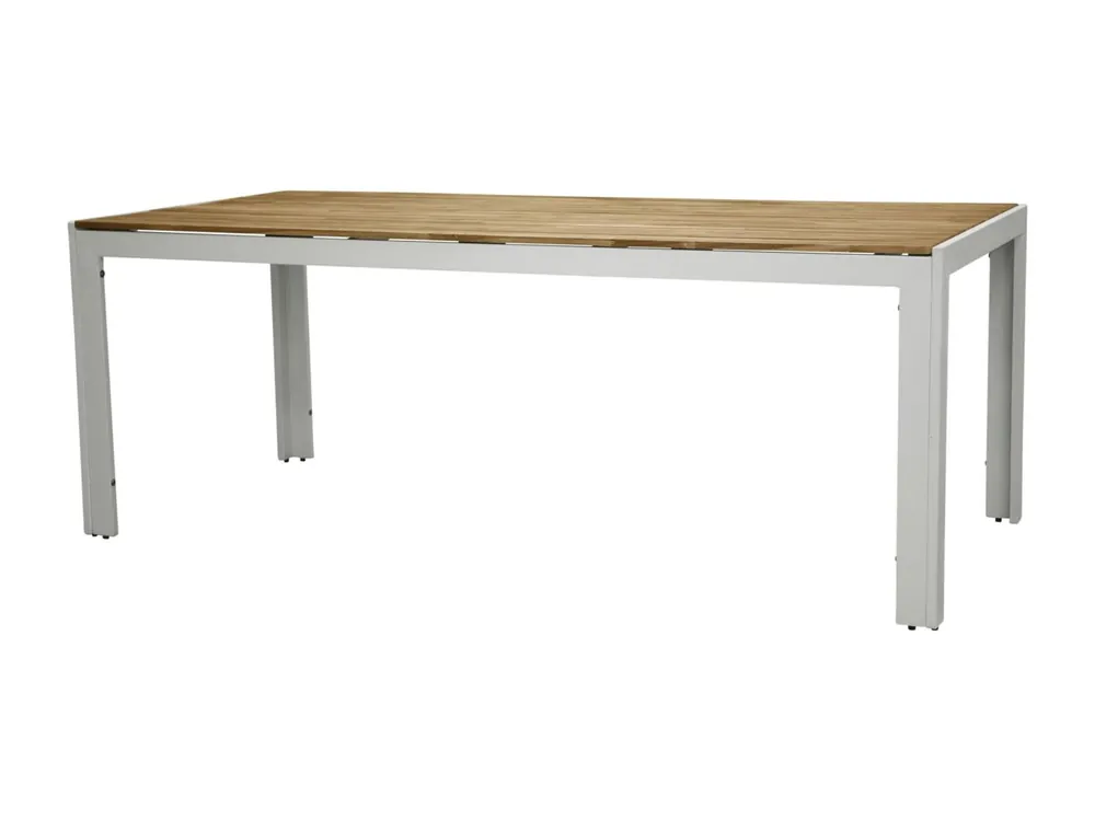 Bois eettafel tuin natuur, wit.