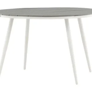 Break eettafel tuin ?120cm witgrijs.