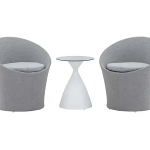 Spoga loungemeubel setjes 3 delen wit,grijs.