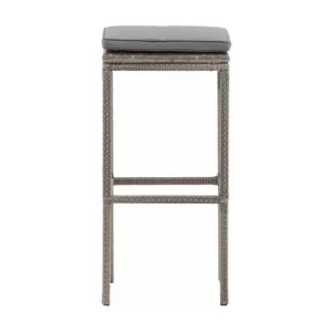 Alo tuin barstoel incl. kussen grijs.