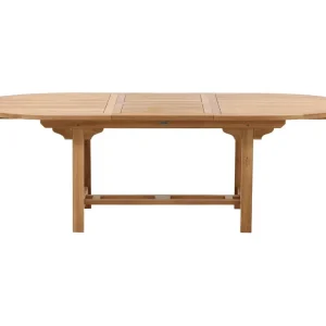 Kenya eettafel tuin incl. extra blad 180, 240 cm natuur.