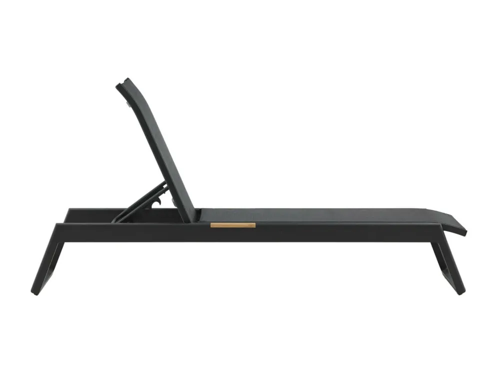 Mexico ligstoel zwart.