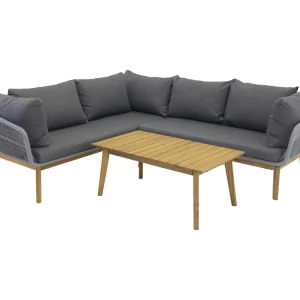 Chania loungeset 2 delen grijs,naturel.