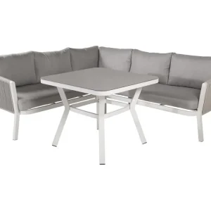 Virya loungeset 2 delen grijs,wit.