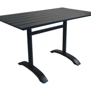 Denver eettafel tuin zwart.