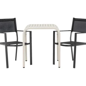 Borneo tuinmeubelset tafel, 2 stoelen?beige,zwart.