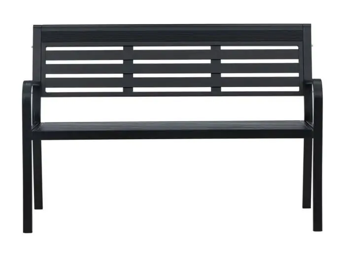 Elvas tuinbank zwart.