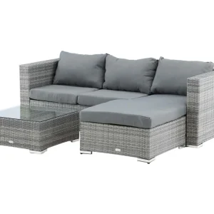 Rotterdam loungeset 2 delen grijs.