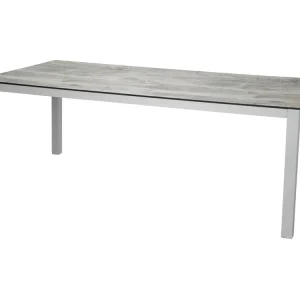 Llama eettafel tuin witgrijs.