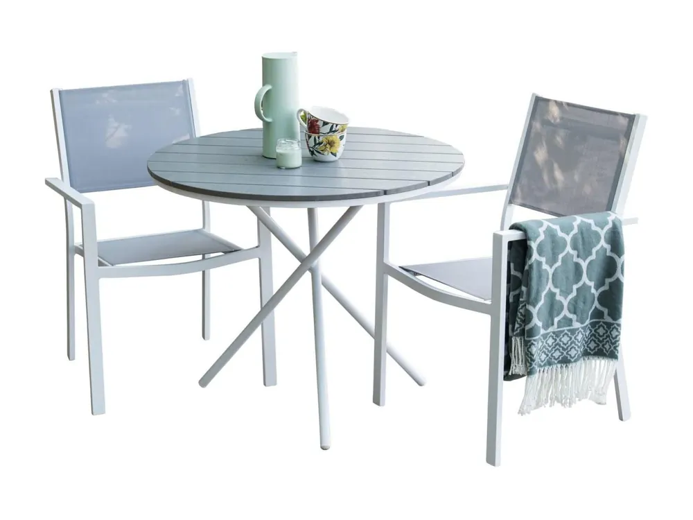 Parma tuinmeubelset tafel, 2 stoelen? grijs.