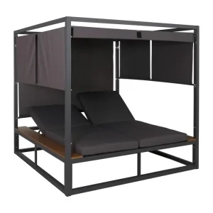 Lounge-tuinset MCW-M63b,donkergrijs Kussen donkergrijs