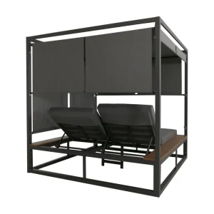 Lounge-tuinset MCW-M63b,donkergrijs kussen grijs