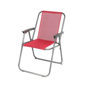 Tuinstoel opvouwbaar in fuchsia stof - Afmetingen 53x55x75 cm