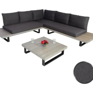 Tuinset MCW-H54 (set van 2),grijs, donkergrijze bekleding