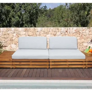 Tuinset MCW-L28 (set van 4),bekleding lichtgrijs