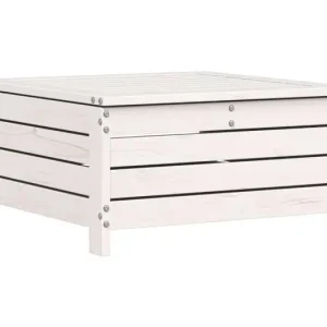 Harper WoodsTuinvoetenbank 62x63,5x32 cm massief grenenhout wit