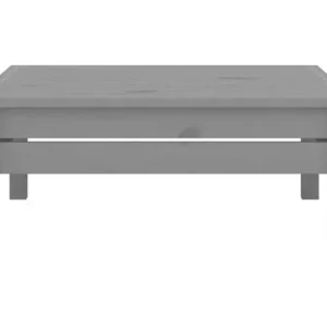 LennyTuinvoetenbank massief grenenhout grijs