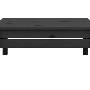 LennyTuinvoetenbank massief grenenhout zwart