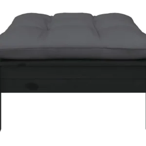 SparksTuinvoetenbank met antracietkleurig kussen grenenhout wit