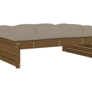 Anne-CamilleTuinvoetenbank 120x80 cm massief grenenhout honingbruin