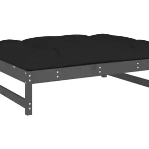 HelyndraTuinvoetenbank 120x80 cm massief grenenhout grijs