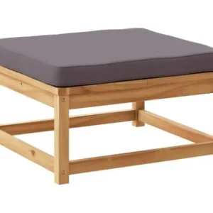 YukiTuinvoetenbank met kussens massief acaciahout
