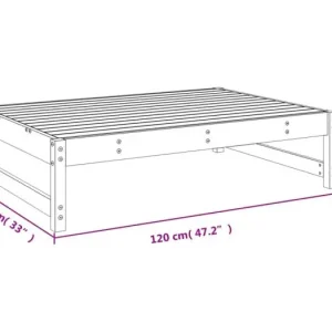 RomarTuinvoetenbank 120x80 cm massief douglashout