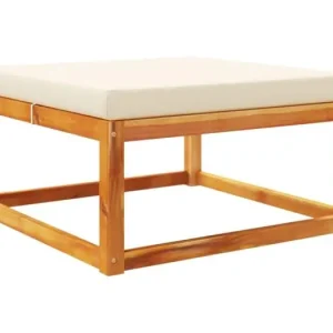 HodsagerTuinvoetenbank met kussen 65x65x29 massief acaciahout