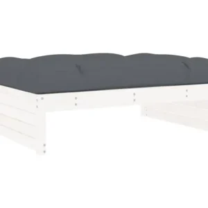 Anne-CamilleTuinvoetenbank 120x80 cm massief grenenhout wit