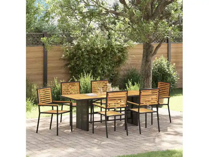 5-delige tuinset zwart