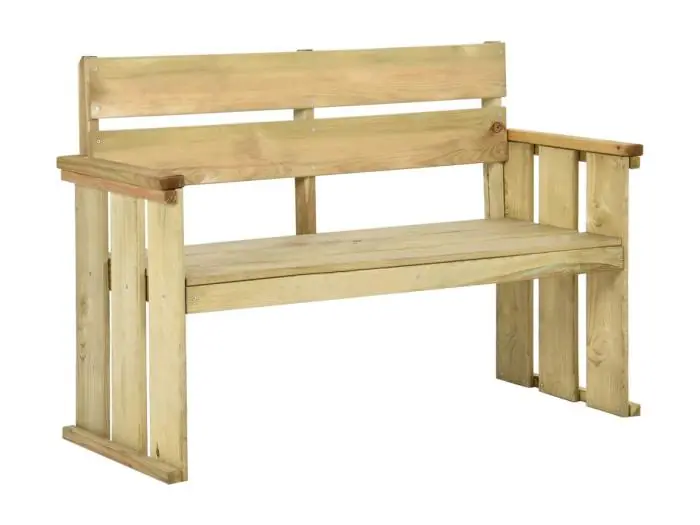 Tuinbank 121 cm ge?mpregneerd grenenhout