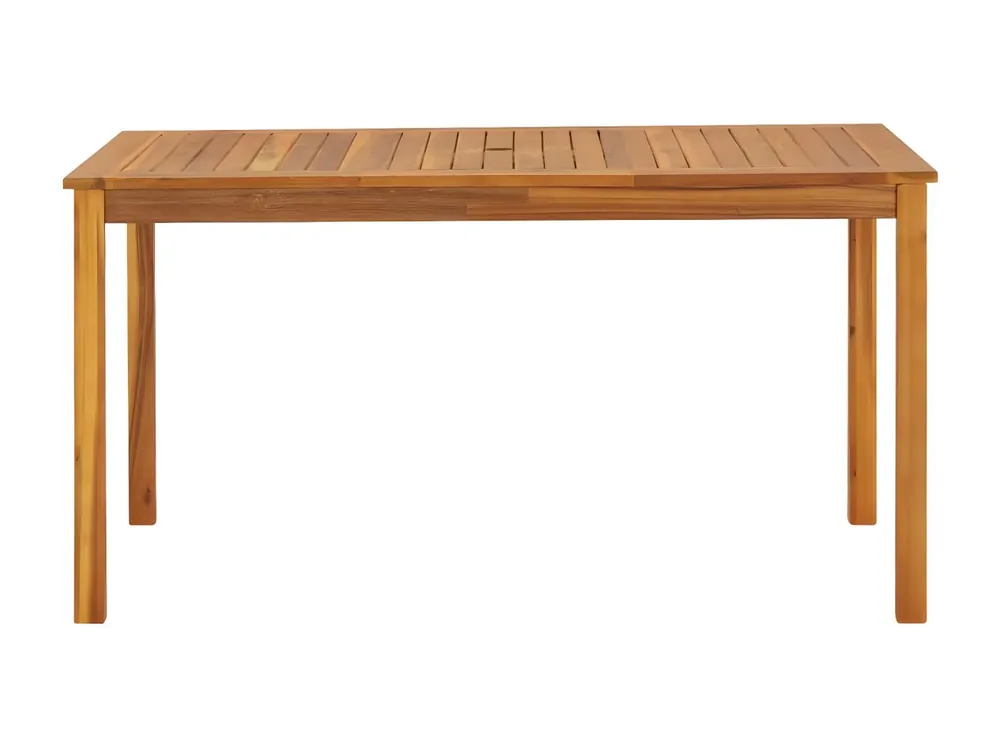 AmiensTuintafel 140x80x74 cm massief acaciahout