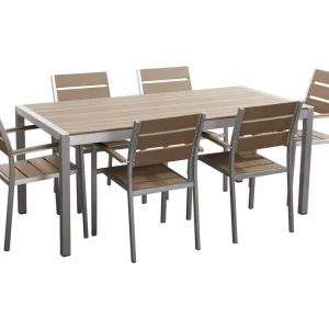 Tuinset 6-zitter VERNIO Bruin